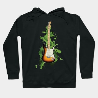 S-Style Electric Guitar Sunburst Color Hoodie